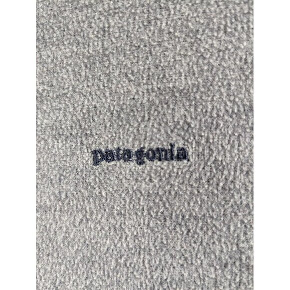 Patagonia Capilene Pullover Mens Large Fleece Zip Mock Sweater Made In USA Gray - Picture 11 of 12